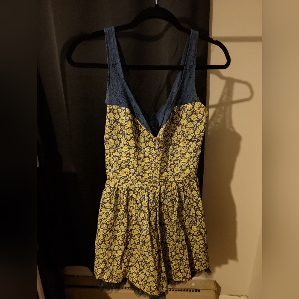 Free People Floral Tulle Summer Dress